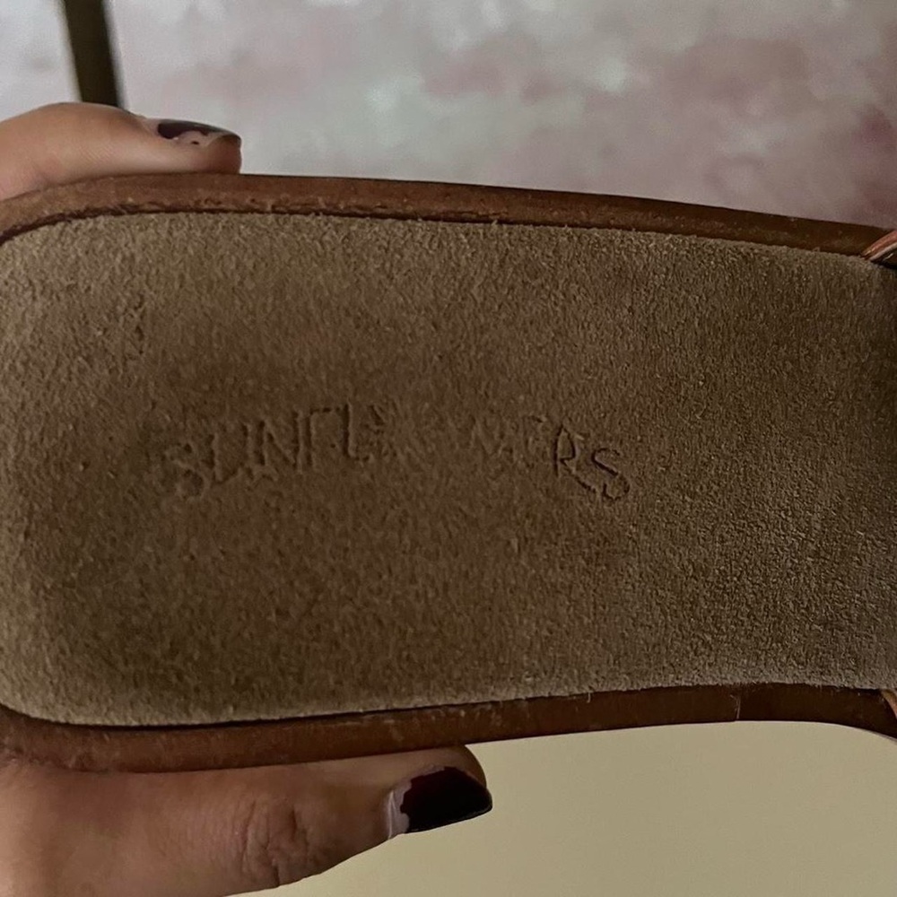 70s Inspired Patchwork Sandals - image 4